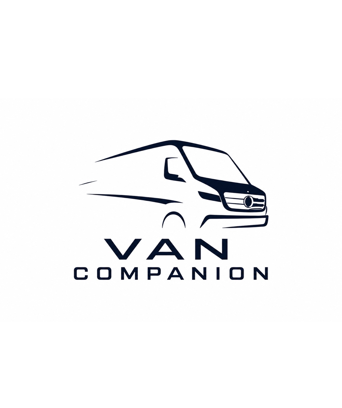 Van Companion merchandise logo featuring a camper van